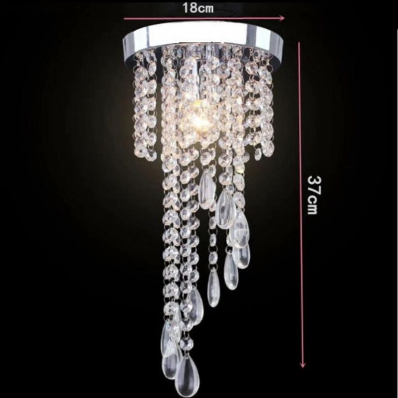 Small Ceiling Lamps Hotel Home Hallway Aisle Decor Hanging Luxury K9 Crystal Ceiling Lights