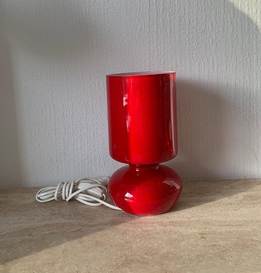 Glass Table Lamp Lykta Light Handmade Retro