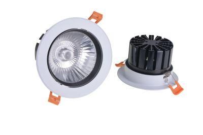 Recessed Ceiling Die Casting Long Life Span Isolated Driver 2700-6500K Anti-Glare 3-in-1 Color 5W LED COB Round Spotlight Panel Light Downlight