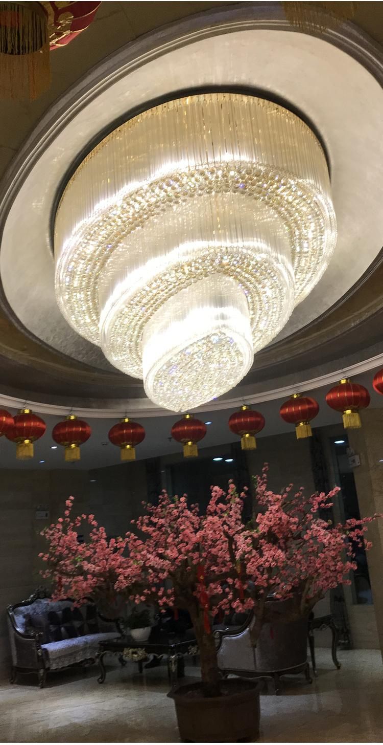 Nordic Style Hotel Lobby Weeding Banquet Hall Custom Project Luxury LED Chandelier