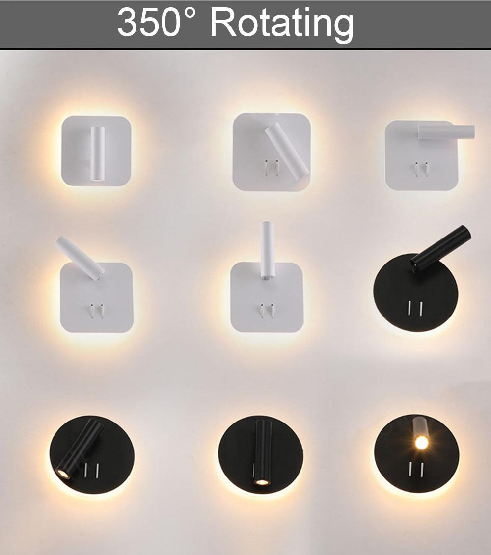 Wall Lights Indoor Wall Lamps for Bed Side Night Reading Study Room Table Desk Reading Book Light Mounted Lamp