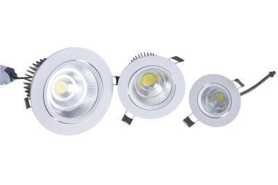 COB SMD Downlight Isolated Driver 2700-6500K Recessed Ceiling Anti-Glare 3-in-1 Color 15W LED Spotlight Panel Light Downlight