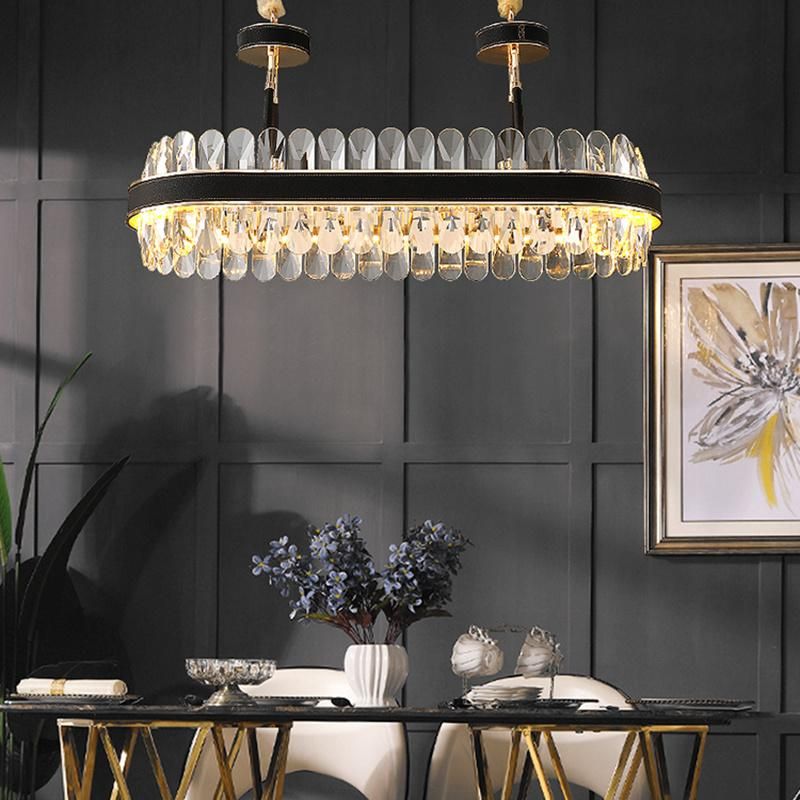 Vintage Style Crystal Chandelier Hotel Exihibition Hall Bedroom Pendant Lamp