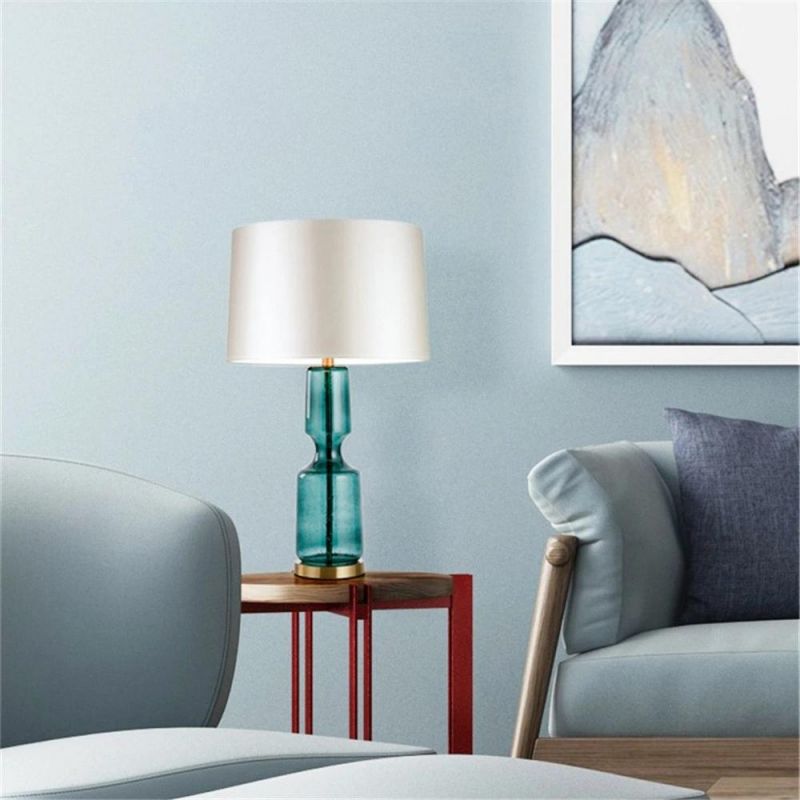 Simple Glass Table Lamp Nordic Designer Living Room Bedroom Decor Lamp Studio Home Decor Ceramic Table Light Fixtures