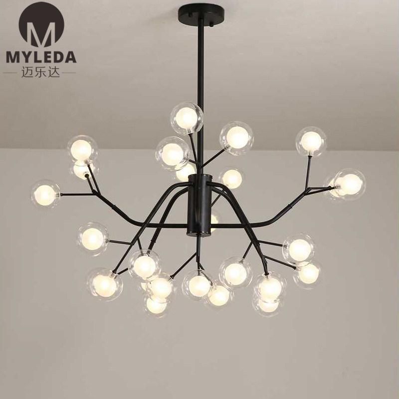 Modern Simple Bubble Ball Branch Pendant Lamp for Home Living Room Bedroom