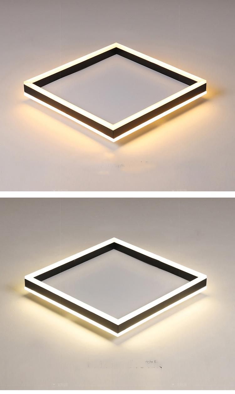 Modern Square LED Lights, Elegant Home Decor Modern Light Attack Aircraft