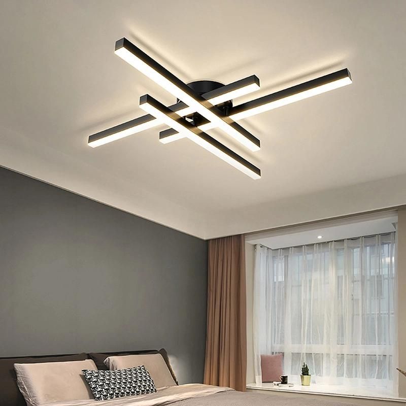 Modern Household Lamps Atmospheric LED Ceiling Lamp Minimalist Linear Chndelier (WH-MA-192)