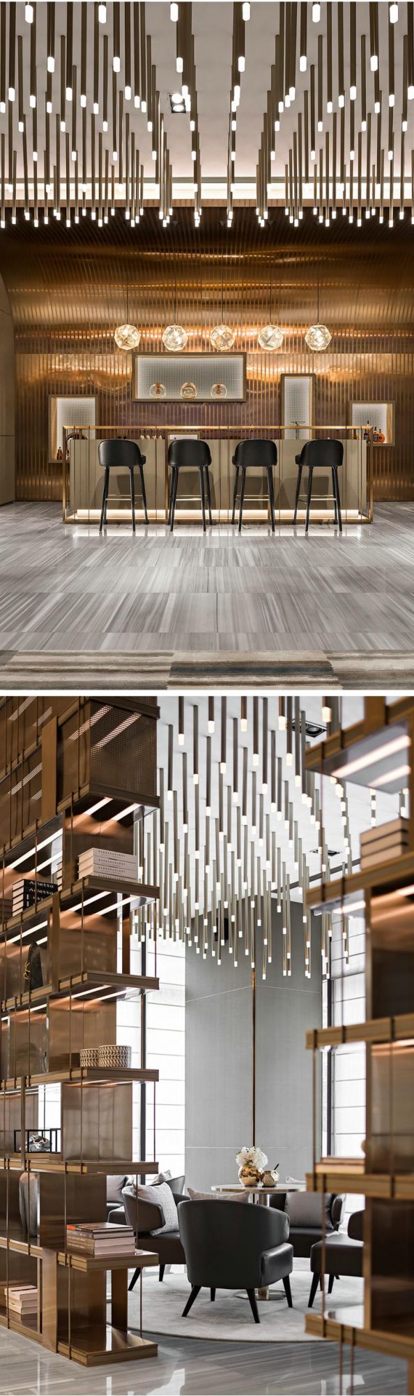 Creative Lamp Commercial Center Hotel Exhibition Hall Luxury Aluminum Custom Project LED Chandelier