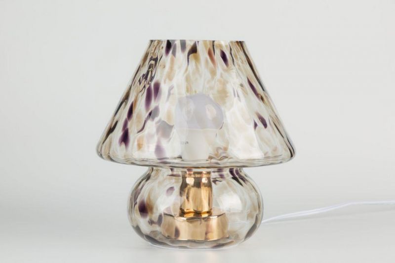 Murano Mini Glass Mushroom Lamp