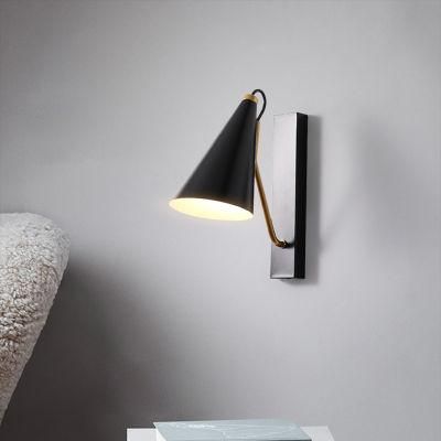 Simple Industrial Style Pure Color Series Bedroom Lamp Bedside Wall Lamp