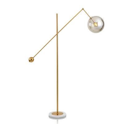 Adjustable Golden Ball Metal Floor Lamp