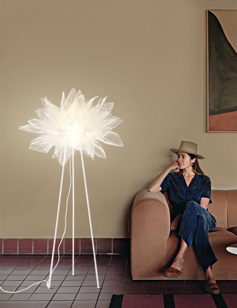 Nordic Fashion Floor Lamps Living Room Decoration Mesh Lampshade Modern Floor Light (WH-MFL-134)