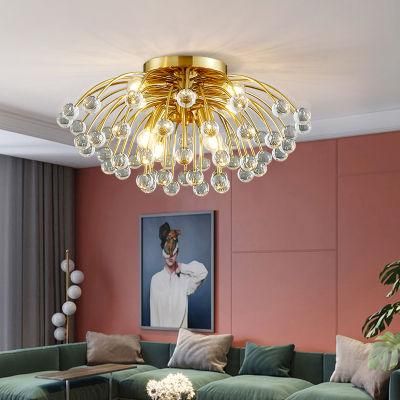 Modern Colorful Crystal Ceiling Chandeliers for Bedroom Living Room LED Round Ceiling Lamp (WH-CA-51)