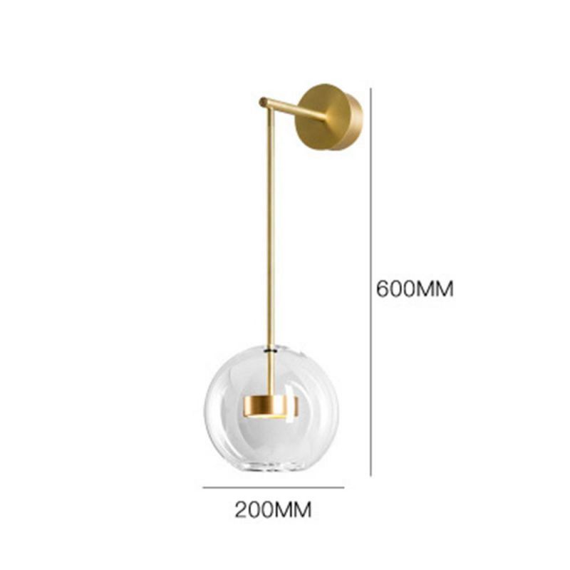 Bedroom Living Room Bedside Lamp Glass Post-Modern Personality Aisle Staircase Background Wall Lamp