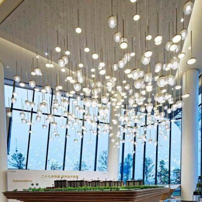 Professional Quality Villa Commercial Center Modern Luxury Glass LED Chandelier Light