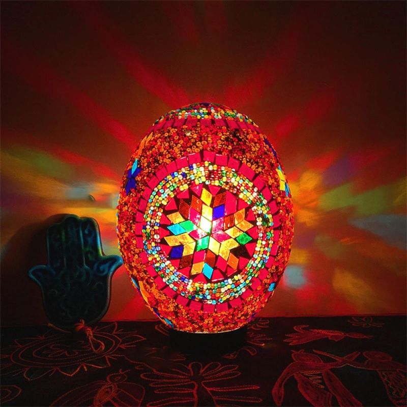 Vintage Lucky Egg Turkish Mosaic LED Children′s Night Table Lamp (WH-VTB-07)
