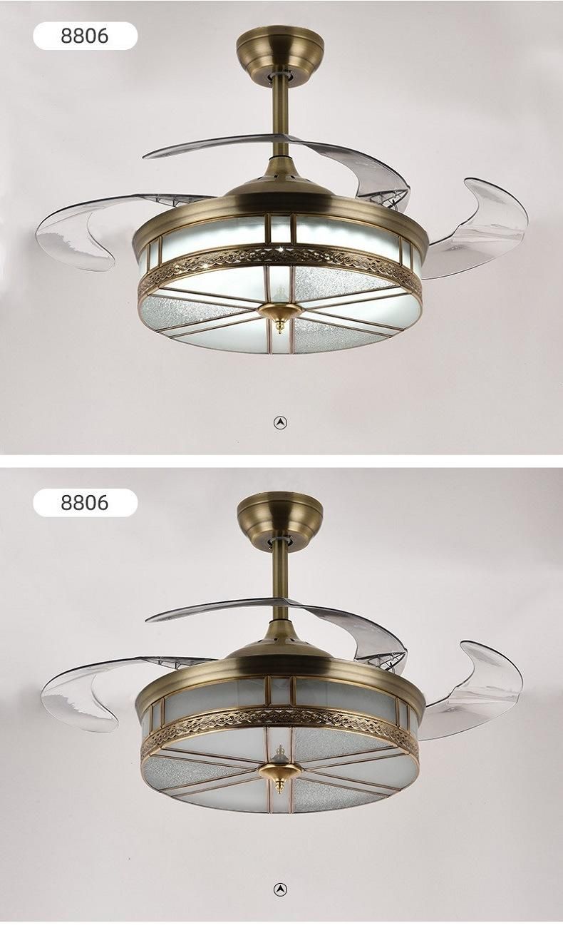 Air Cooling Industry Ceiling Fan High Quality Crystal Ceiling Fan with Light