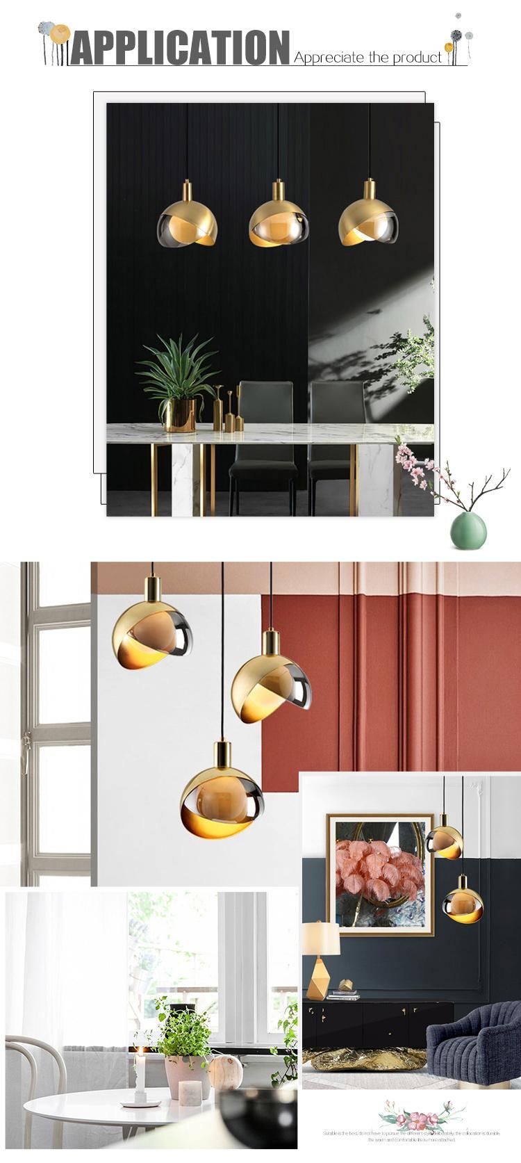 Modern Home Decoration Glass Hanging Pendant Lamp