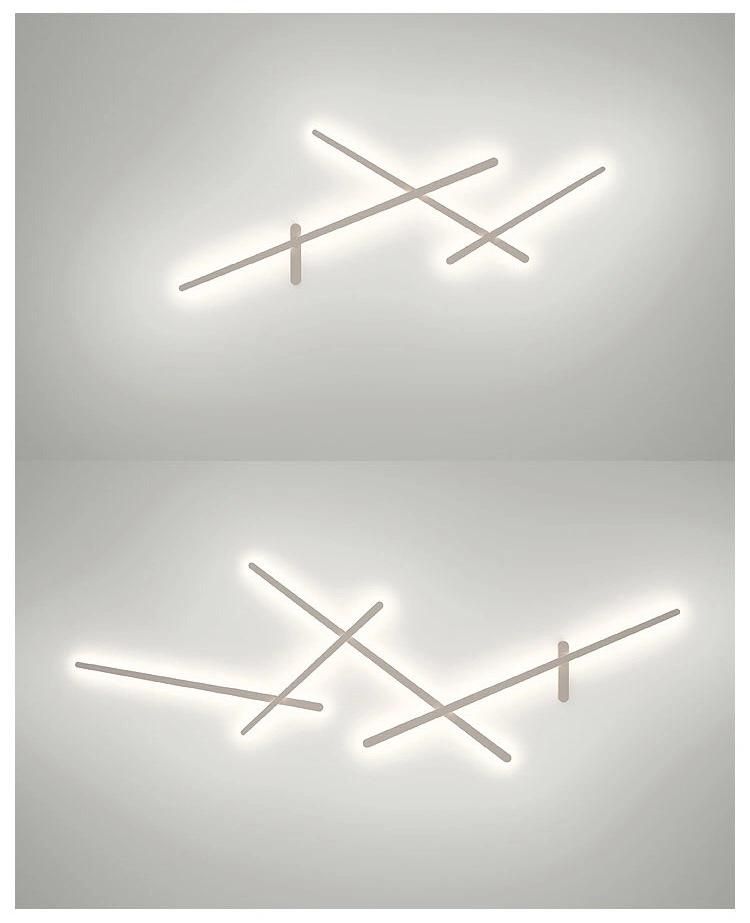 Modern Corridor Personality Cross LED Line Art Special-Shaped Lamp