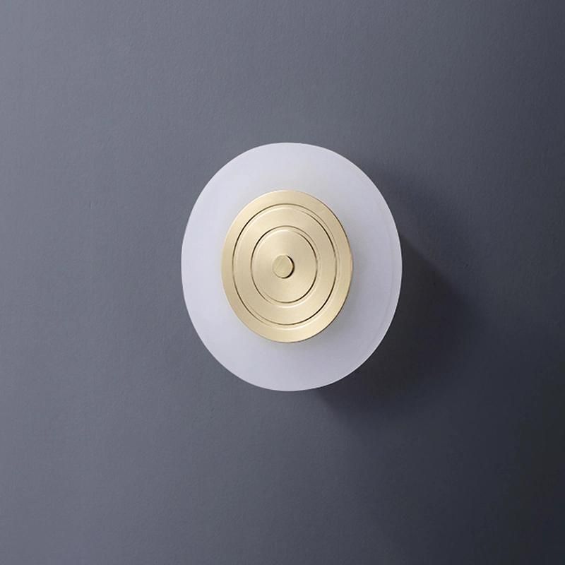 Post-Modern Simple Living Room Light Bedroom Study LED Creative Wheel Wall Lamp