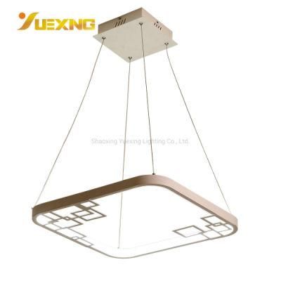 Hollow Square Hanging Bluetooth Dimmable Pendant Chandelier Light Ceiling Lighting