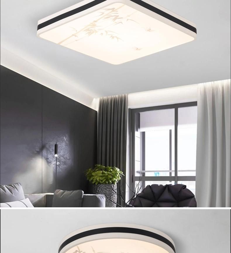 China Style Classical Printing Three Chaging Colors LED Home Indoor Pendant Ceiling Light