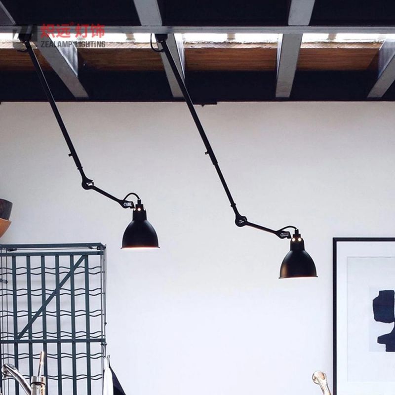 Retro Study Bedroom Living Room Metal Ceiling Lamp