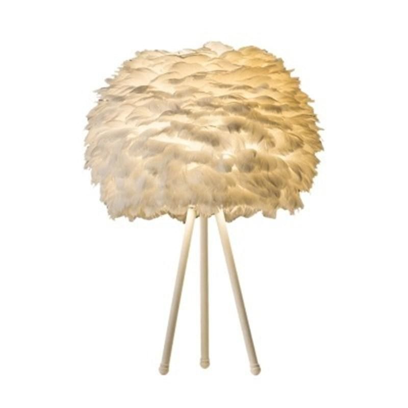 Modern Floor Lamp for Living Room Studio Bedroom Girl Room Feather Lamp (WH-MFL-26)