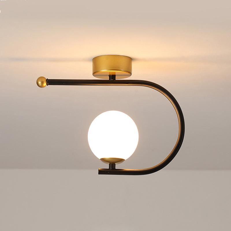Golden Industry Style Ceiling Light Simple Corridor Lamp Hallway Light Balcony Lamp