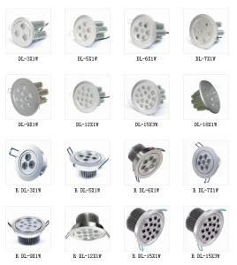 LED Downlights 3W 3X1W / 5X1W / 6X1W /9X1W CE FCC RoHS Approved