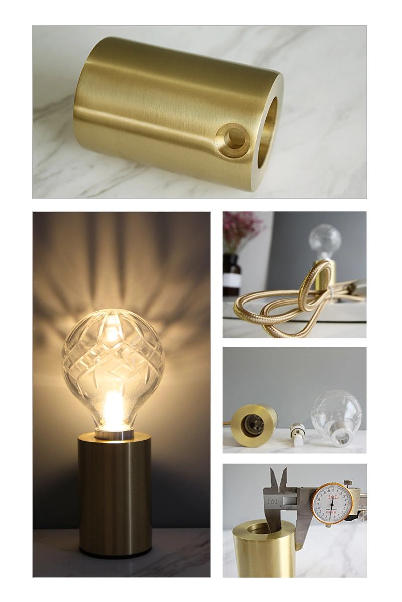 Modern LED Table Lamps Gold Galss Lights Bedside Reading Desk Lamp