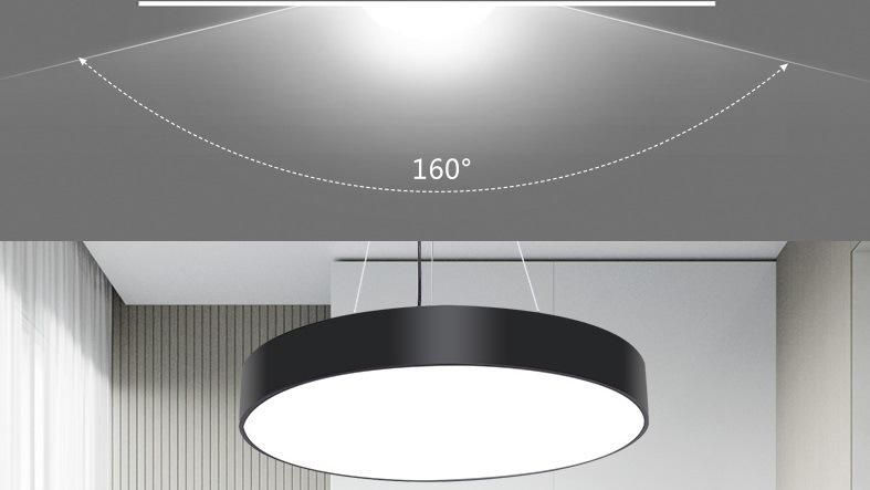 Black Rectangle Dimming LED 4000K Kitchen Room Pendant Lights Hanging Light Office Linear Light Zf -Cl-079