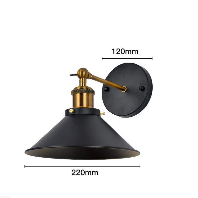 Factory Direct Selling Retro Industrial Style Wrought Iron Wall Lights for Living Room or Corridor