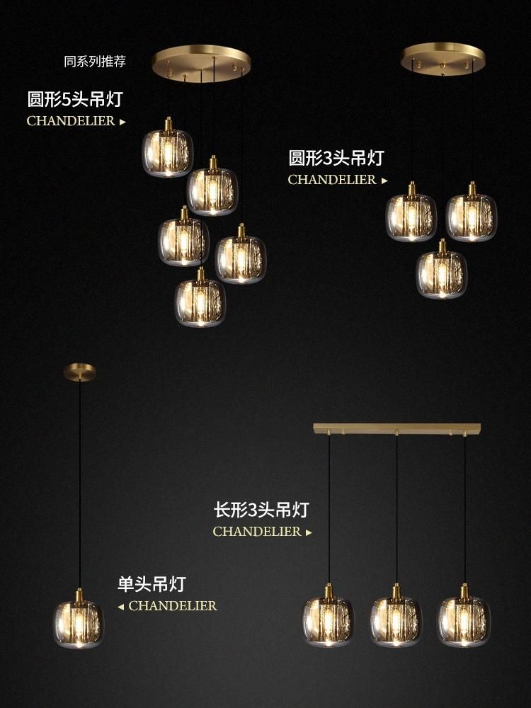 Simple Crystal Pendant Lighting Bedside Modern Linear Pendant Light Luxury Dining Table Bar Suspension Light (WH-AP-235)
