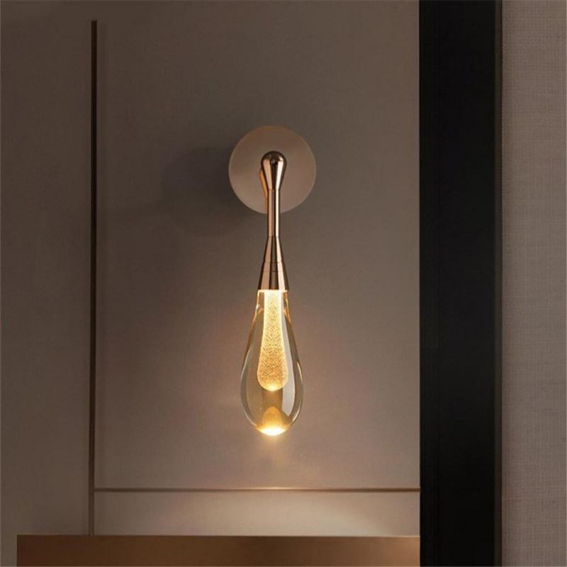 Bedroom Bedside Crystal LED Wall Lamps Living Room Television Background Wall Lights Simple Modern Creative Study Aisle Wandlamp