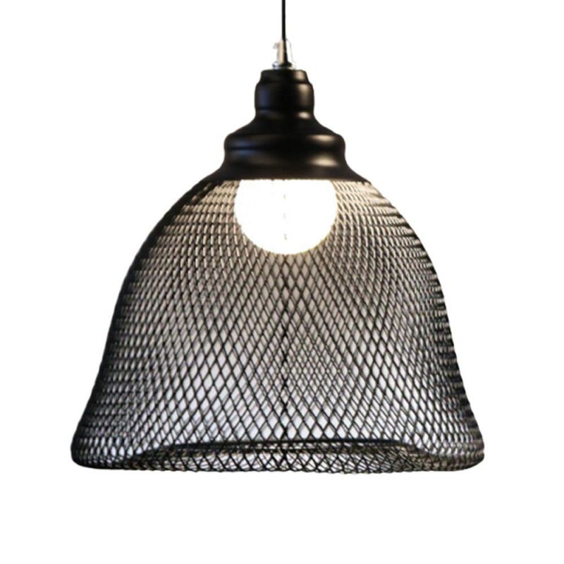 Restaurant Bar Luxury Retro Vintage Classic Chandelier Metal Antique Black Hanging Lamp Industrial Cage Pendant Light