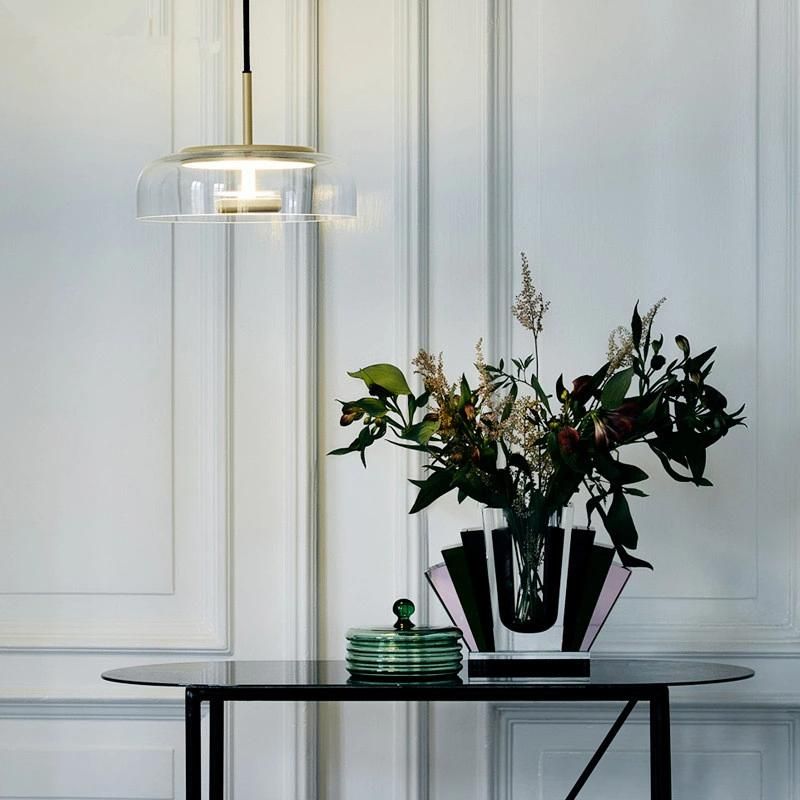 Nordic Clear Glass Pendant Lights LED Gold Modern for Dining Room Indoor Home Loft Kitchen Pendant Light (WH-AP-185)