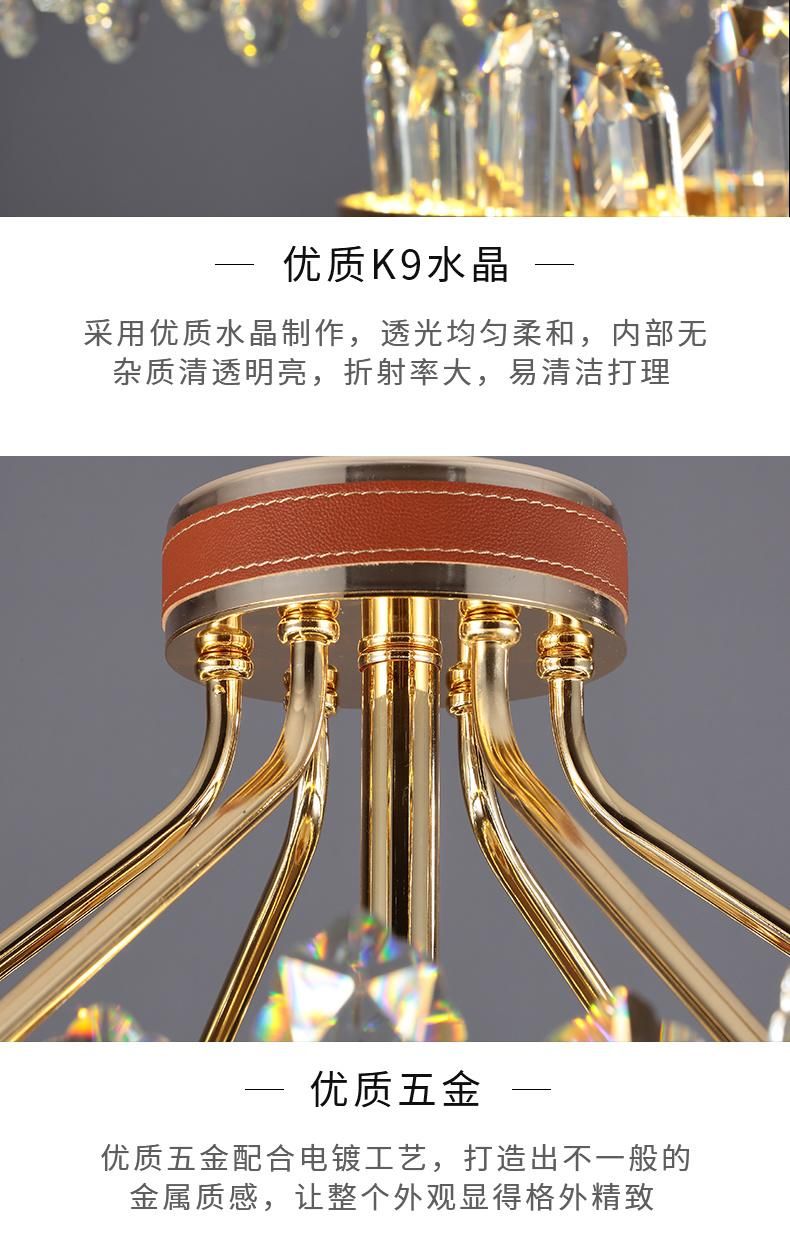 Fashion Luxury Style Modern Indoor Decoration LED Ceiling Pendant Light