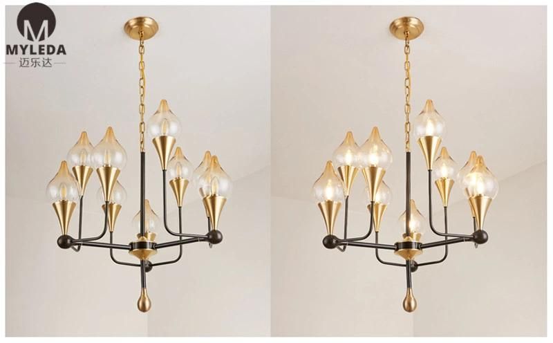 Hotel Lobby Decoration Customized Made LED Chandelier Lighting