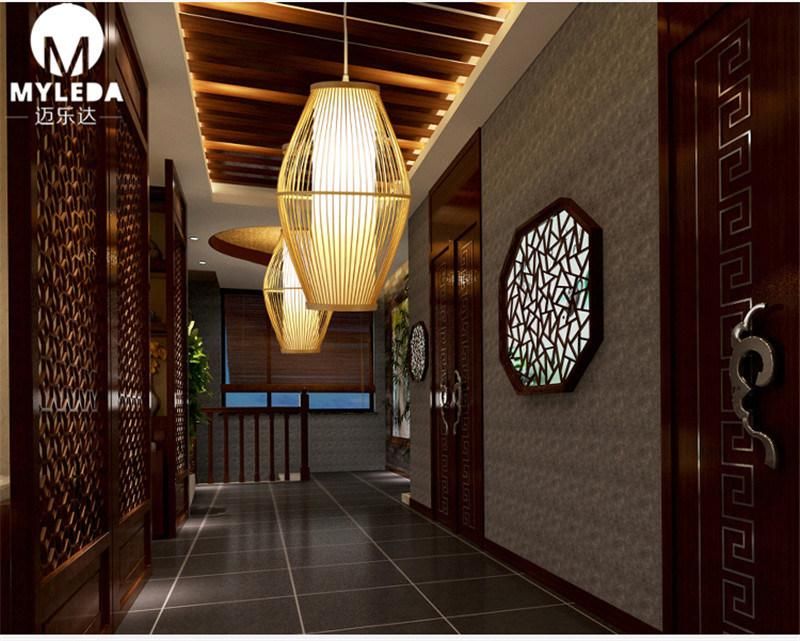 Indoor Lighting Pendant Lamp with Bamboo for Restaurant Decoration