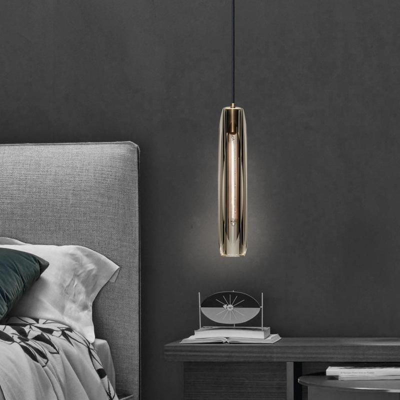 Europe Gold Crystal Vertical Pendant Light Lighting for Living Dining Room Kitchen Hallway Tube Lights (WH-GP-54)