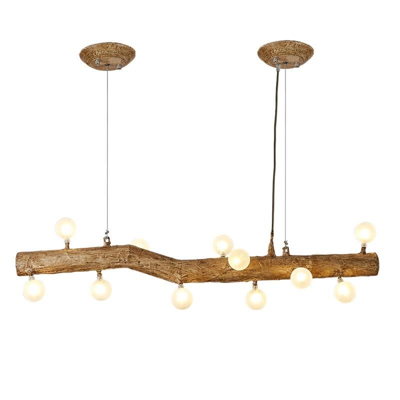 Pendant Lamp Restaurant Light Creative Personality Wood Decorative Chandelier