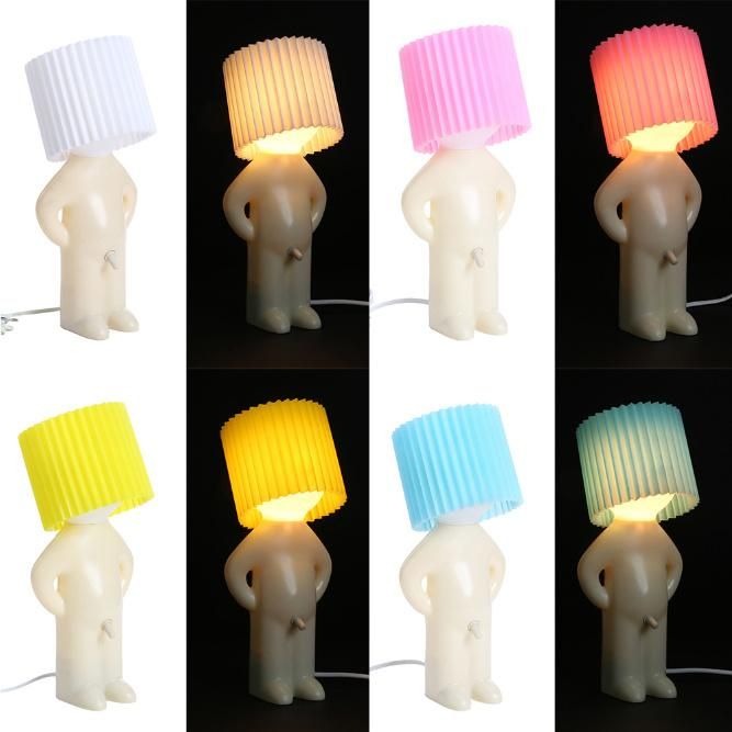 New Shy Man Small Table Lamp Desktop Light LED Night Lights