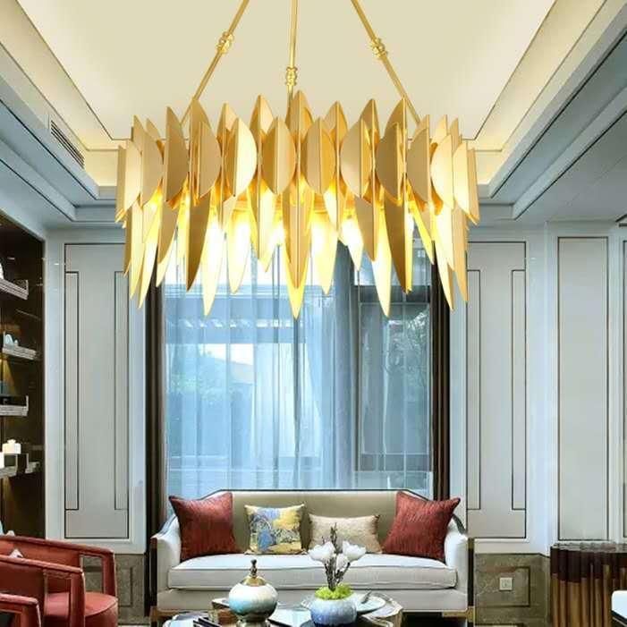 Modern Gold Suspension Lighting Black Color for Indoor Home Lighting Fixtures (WH-AP-91)