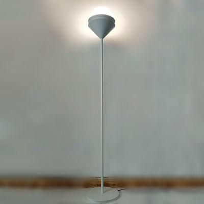 Pickling Milk White Glass Ball Shade with Metal Body Floor Lamp.