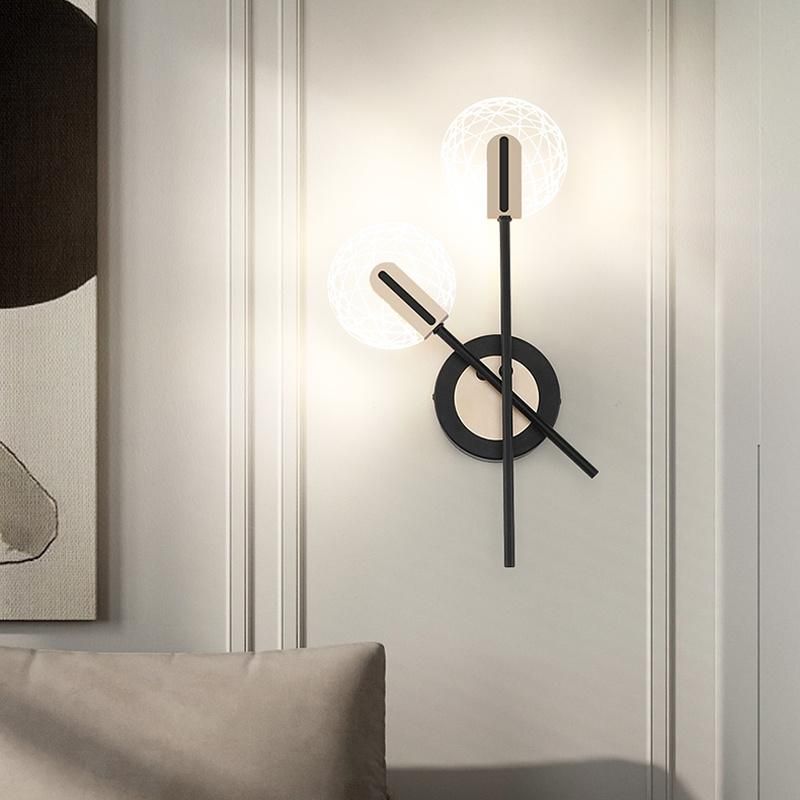 Simple LED Light Warm Bedroom Bedside Lamp Decorative Wall Lamp Corridor Lamp