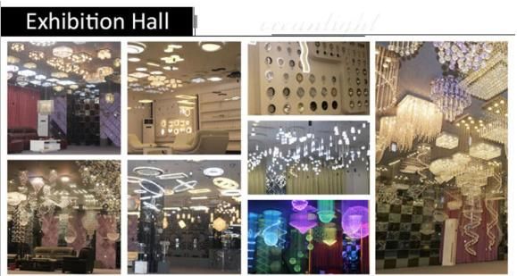 Golden Indoor Lighting Oval Long Metal E14X13 Crystal Chandelier Luxury