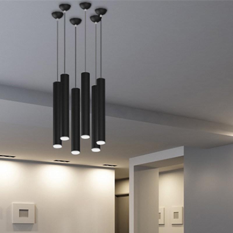 Nordic Style Cylindrical Pendant Lamp Ingemar Contemporary Tubular Shaped Pendant Lamp (WH-AP-329)