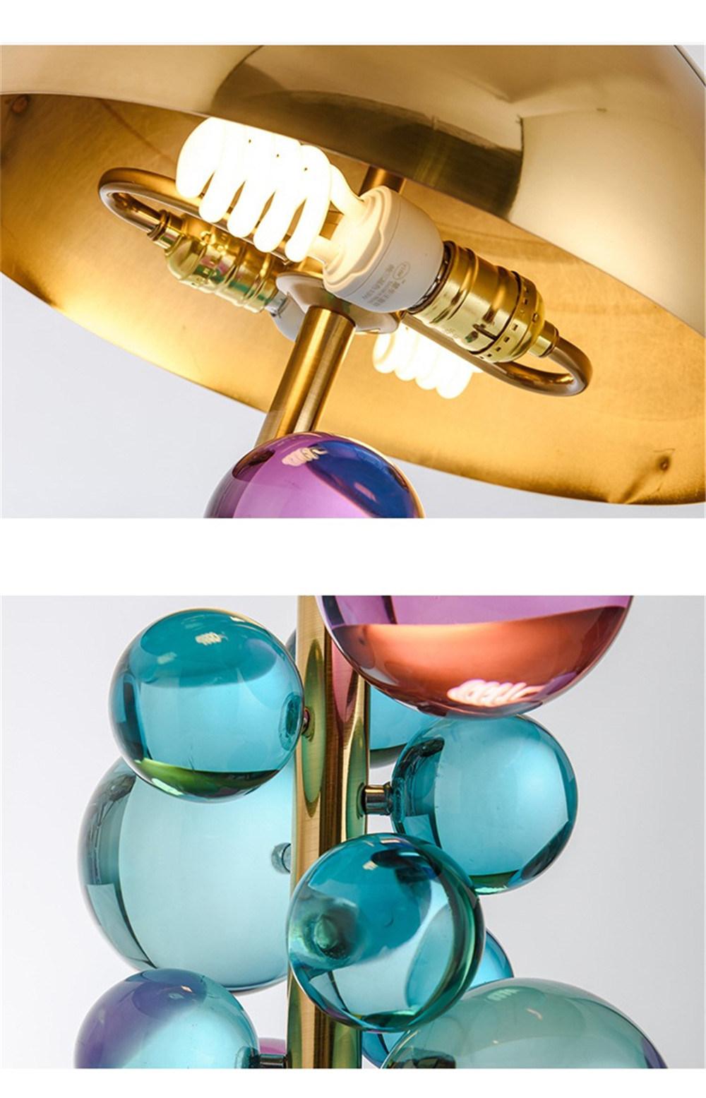 Crystal Table Lamp Designer Model Room Girls Children Room Bedroom Bedside Lamp Simple Home Decor Lamp