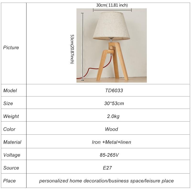 Beige Lien Shade Bedside Nightstand Light Solid Wood Base, Convenient Pull Chain Table Desk Lamp